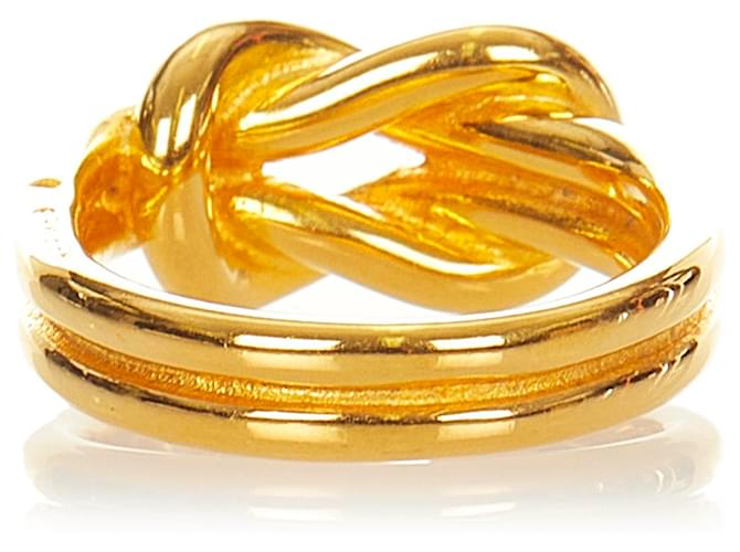 Ring Hermès Bague écharpe à nœud en or Hermes Doré - vue 3