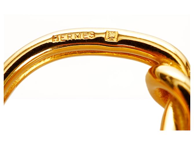 Ring Hermès Bague écharpe à nœud en or Hermes Doré - vue 4