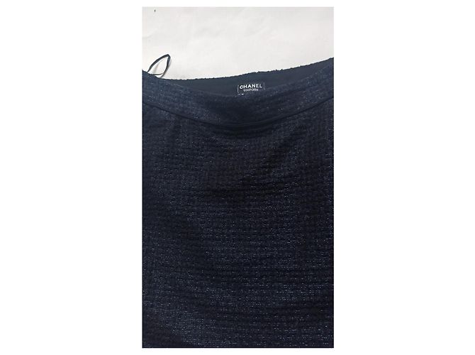 Cambon Minigonna Chanel Uniform blu navy - vista 3