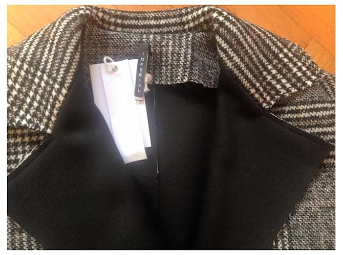 Impérial Abrigos, Ropa de calle Negro Gris Burdeos - vista 5