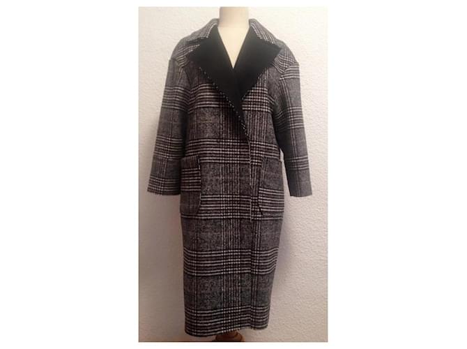 Impérial Abrigos, Ropa de calle Negro Gris Burdeos - vista 6