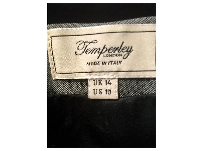 Temperley London Tuta smoking Temperley in lana e seta foderata Grigio - vista 4
