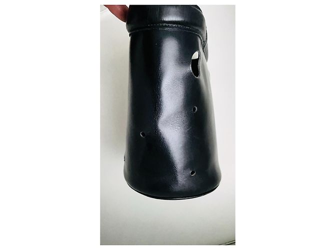 Mangeoire Hermès Vintage schwarze Feeder-Eimertasche - Ansicht 9