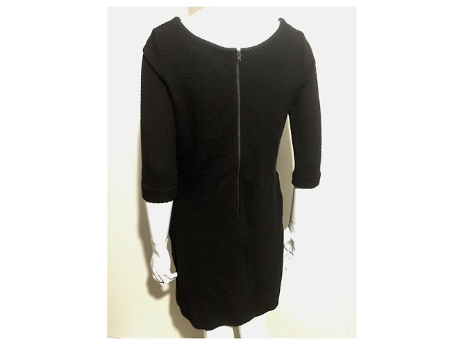 Vestido Ganni Fulton negro de algodón - vista 2