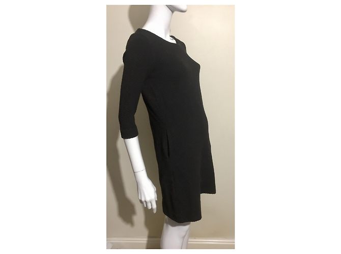 Vestido Ganni Fulton negro de algodón - vista 3