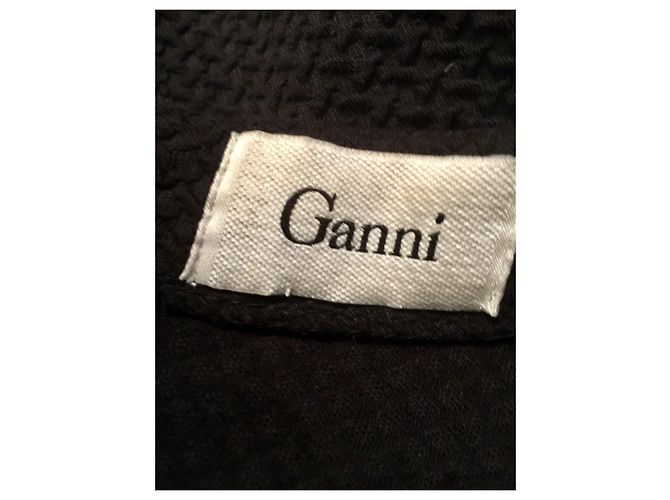 Vestido Ganni Fulton negro de algodón - vista 5