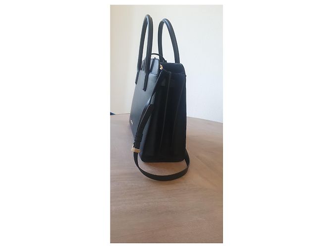 Borsa tote Bulgari Alba in pelle di vitello martellata nera Nero - vista 10