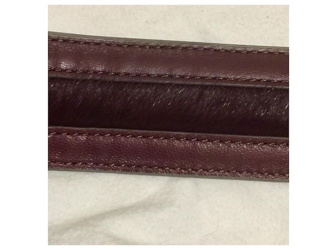 Brian Atwood Borsa a tracolla bordeaux con finiture in cavallino Porpora - vista 6