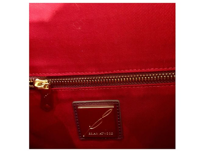 Brian Atwood Borsa a tracolla bordeaux con finiture in cavallino Porpora - vista 9
