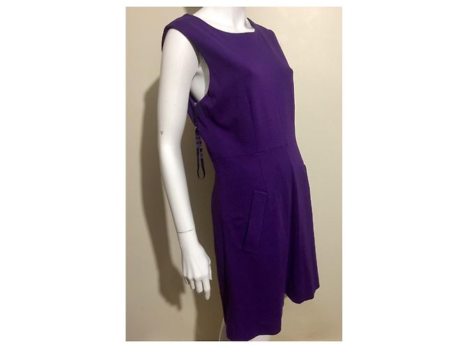 Diane Von Furstenberg Abito DvF viola Carpreena Porpora - vista 3