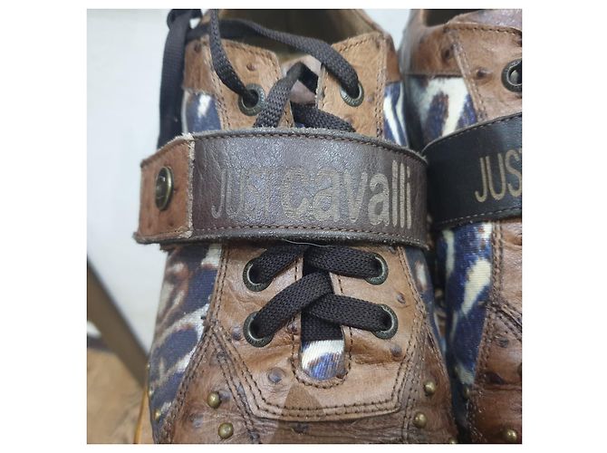 Just Cavalli scarpe sneakers animalier Marrone - vista 11