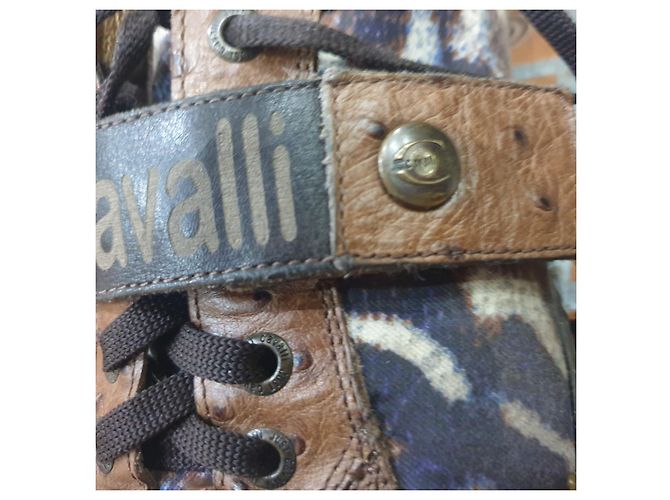 Just Cavalli scarpe sneakers animalier Marrone - vista 13