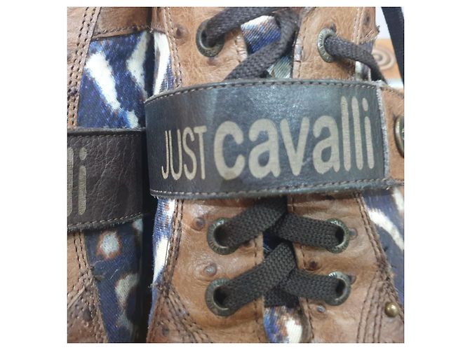 Just Cavalli scarpe sneakers animalier Marrone - vista 14