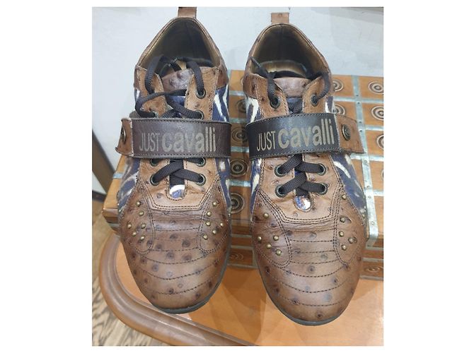 Just Cavalli scarpe sneakers animalier Marrone - vista 2