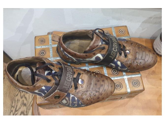 Just Cavalli scarpe sneakers animalier Marrone - vista 4