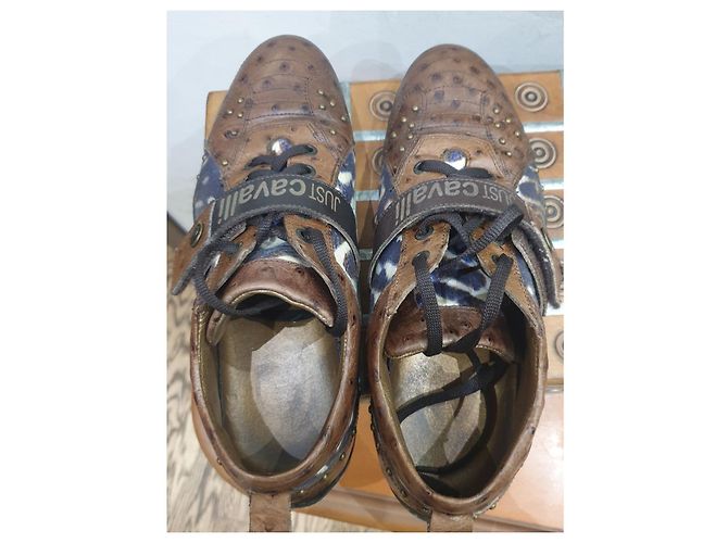 Just Cavalli scarpe sneakers animalier Marrone - vista 5