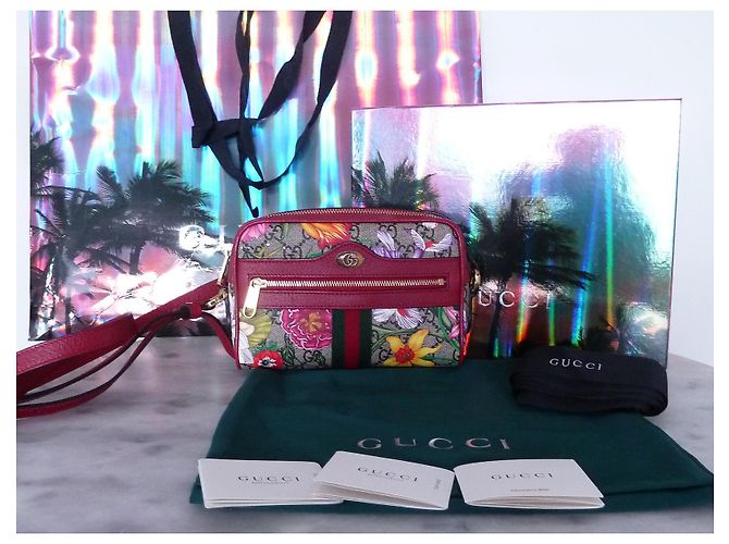 GUCCI Borsa Ophidia Fleuri - vista 8