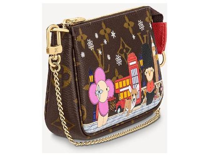 Louis Vuitton LV Mini pochette accessori new London Marrone - vista 4