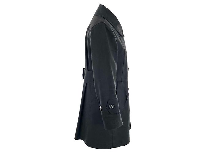 Mackintosh de Louis Vuitton x Stephen Sprouse en algodón engrasado negro - vista 2