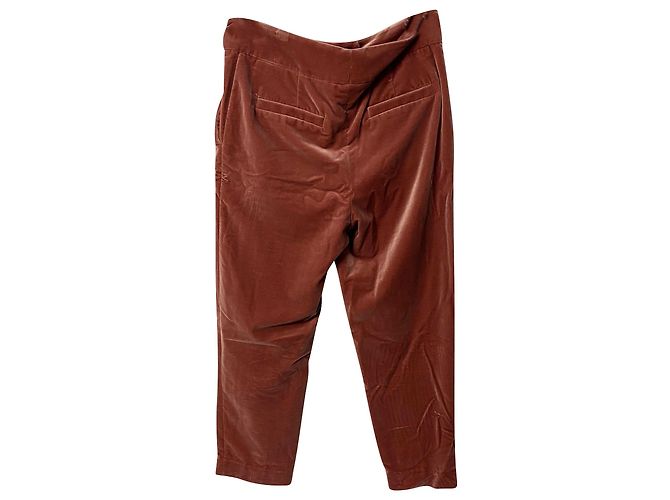 Pantalones cortos de pernera recta en terciopelo rosa de Brunello Cucinelli - vista 2