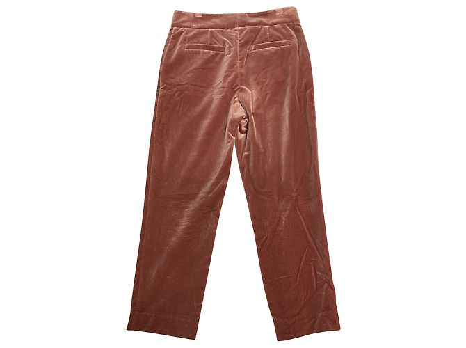 Pantalones cortos de pernera recta en terciopelo rosa de Brunello Cucinelli - vista 4
