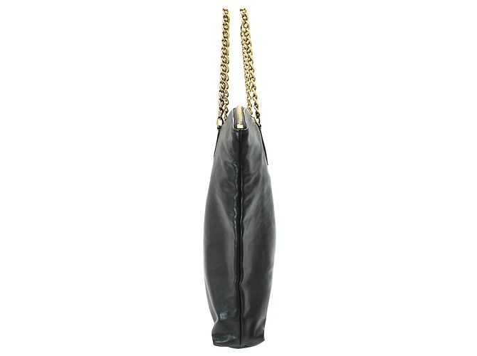 Louis Vuitton Tote Lockit de Piel Negra con Cadena Dorada Otoño / Invierno 2013 Negro - vista 4