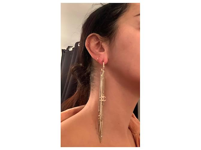 Chanel Aretes Dorado - vista 10