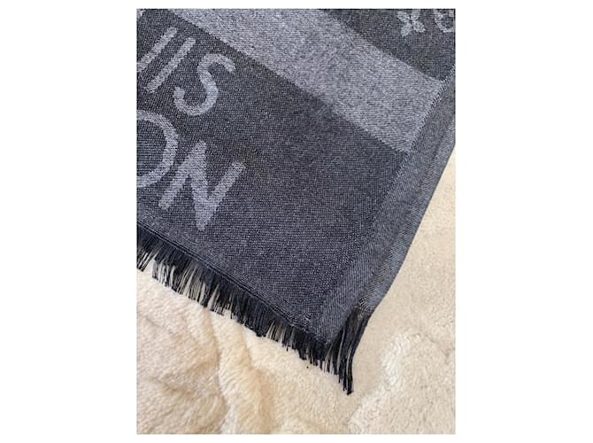Bufanda de Louis Vuitton Gris antracita - vista 2