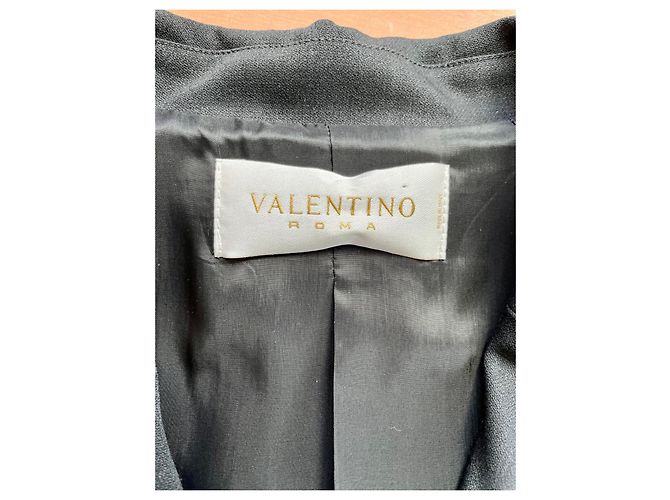Conjunto de calça e casaco Valentino preto de lã - vista 3