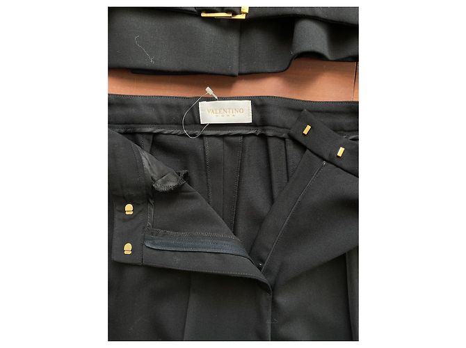 Conjunto de calça e casaco Valentino preto de lã - vista 6