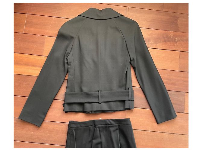 Conjunto de calça e casaco Valentino preto de lã - vista 9