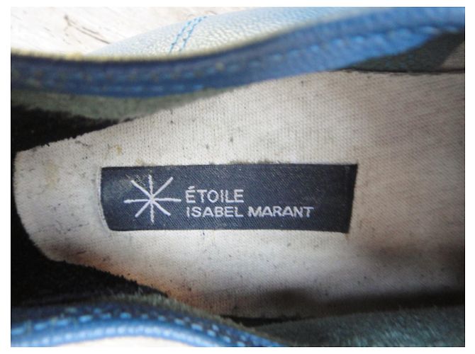 Isabel Marant Etoile Isabel Marant flache Oxford-Schuhgröße 35 Hellblau - Ansicht 4