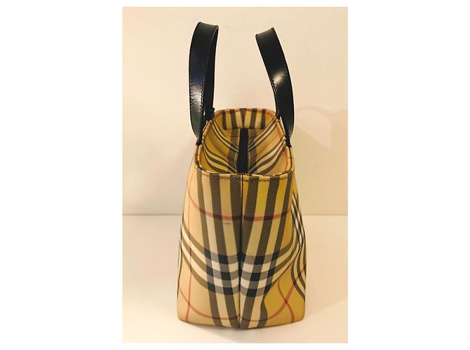 Burberry Vintage Check Canvas Tote Bag Beige - Ansicht 3