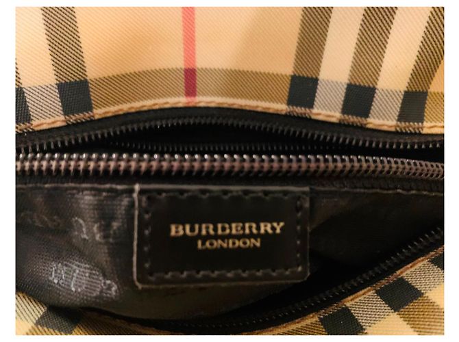 Burberry Vintage Check Canvas Tote Bag Beige - Ansicht 9