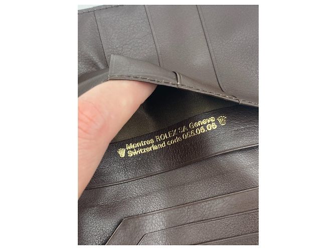 Braune Rolex vertikale Brieftasche - Ansicht 7