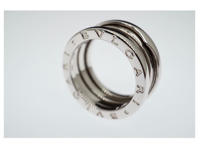 Bulgari Bvlgari B..Null1 18K Weißgold 3 Bandringgröße 53 Silberfarbene Hardware Gold hardware - Ansicht 2