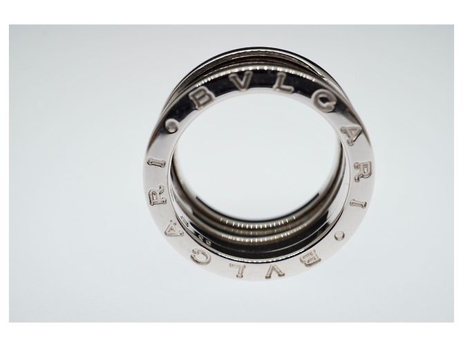 Bulgari Bvlgari B..Null1 18K Weißgold 3 Bandringgröße 53 Silberfarbene Hardware Gold hardware - Ansicht 3