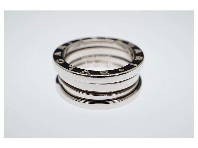 Bulgari Bvlgari B..Null1 18K Weißgold 3 Bandringgröße 53 Silberfarbene Hardware Gold hardware - Ansicht 4