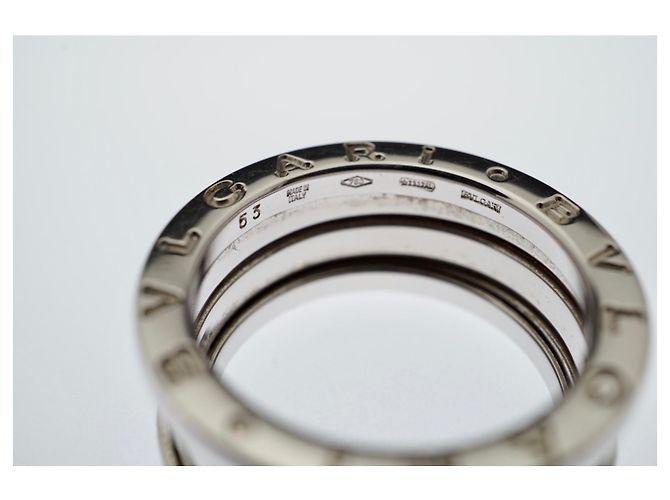 Bulgari Bvlgari B..Null1 18K Weißgold 3 Bandringgröße 53 Silberfarbene Hardware Gold hardware - Ansicht 5