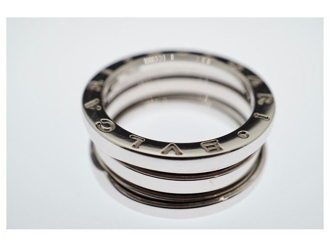 Bulgari Bvlgari B..Null1 18K Weißgold 3 Bandringgröße 53 Silberfarbene Hardware Gold hardware - Ansicht 8