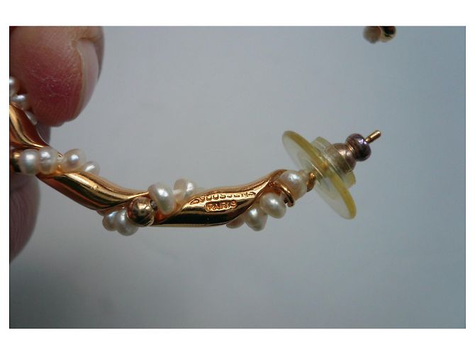 GOOSSENS per orecchini a cerchio Chanel ottime condizioni Gold hardware - vista 3