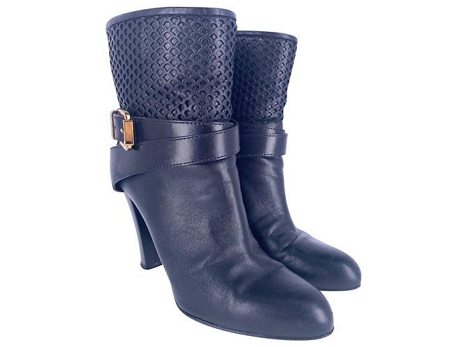 Sergio Rossi Scarpe Donna Boots in Black Leather - view 3