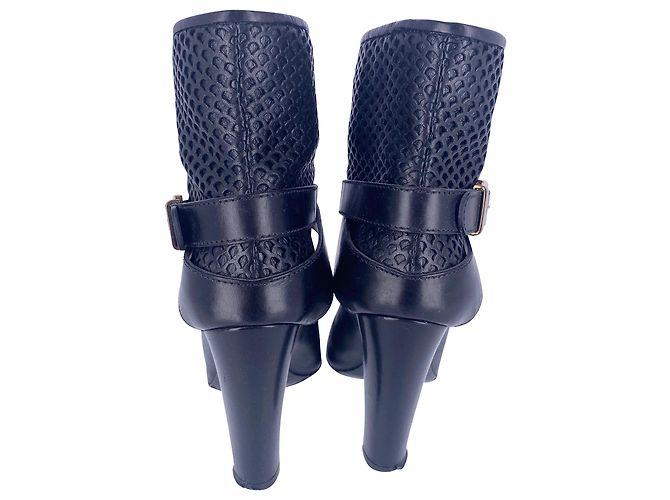 Sergio Rossi Scarpe Donna Boots in Black Leather - view 4