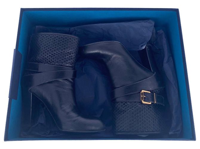 Sergio Rossi Scarpe Donna Boots in Black Leather - view 9