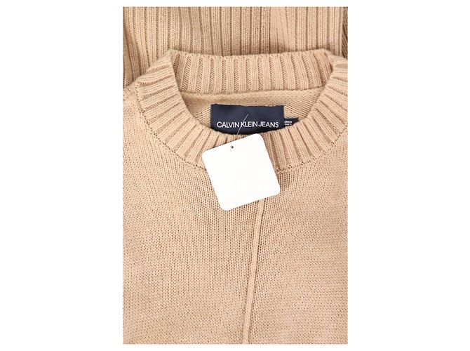 Jersey Calvin Klein beige de algodón - vista 3