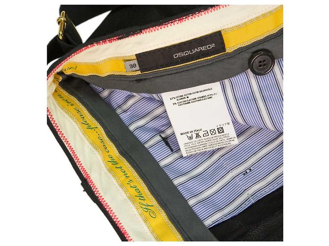 Dsquared2 Dsquared 2 Pantalones Capri De Algodón Negro Para Mujer - Sz38 - vista 3