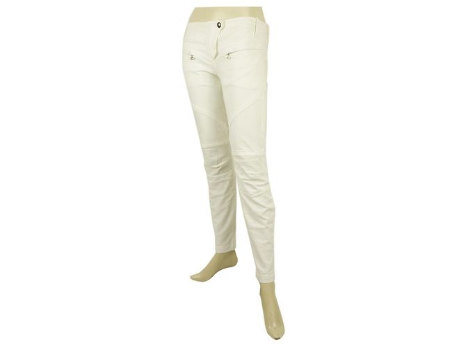 Dondup pantalones de mezclilla ajustados blancos pantalones de algodón pantalones sz 27 Código 3844432 - vista 3