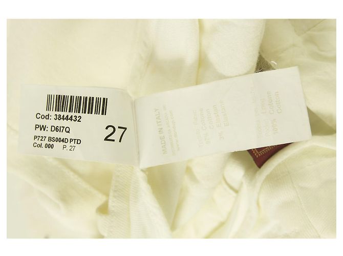 Dondup pantalones de mezclilla ajustados blancos pantalones de algodón pantalones sz 27 Código 3844432 - vista 6