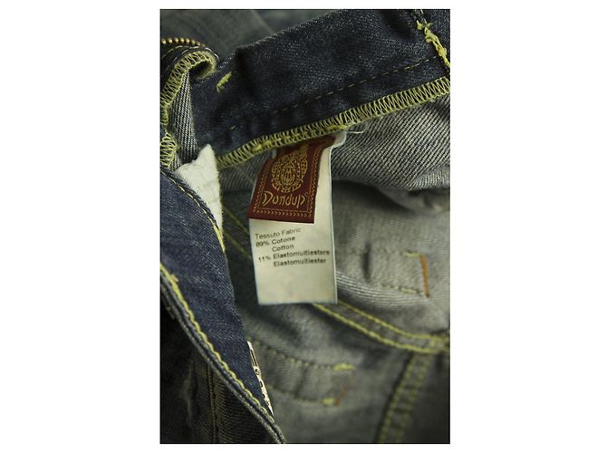 Dondup Blue Kinshasa Denim Jeans Distressed Hose Hose Gr 27 Code P183Y Held Weiß - Ansicht 6