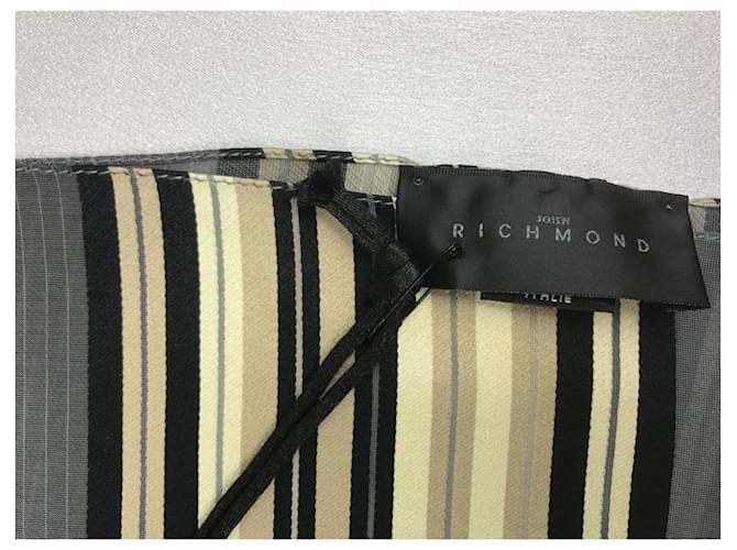 Sciarpa in seta multicolore John Richmond - vista 5